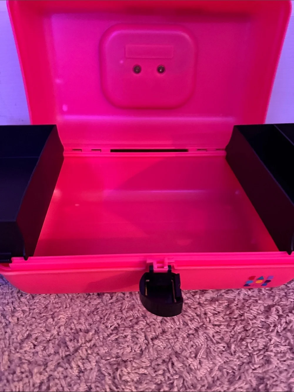 Caboodles vintage 1990’s Hot Pink Makeup Organizer Case
